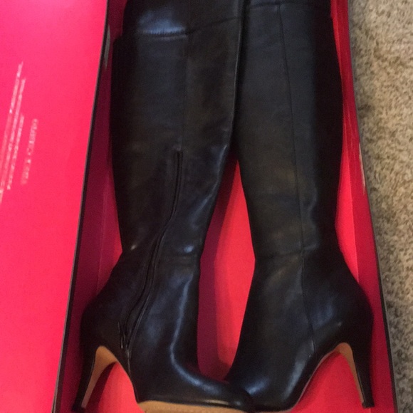 Vince Camuto Over The Knee Leather Boots like new - Picture 2 of 8
